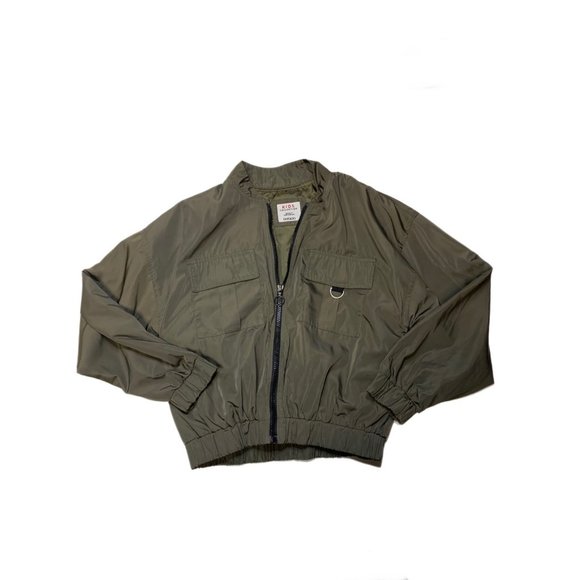 Defacto Khaki GIRLS & TEENS Girl Relaxed Fit Zip-Up Bomber Jacket Size 10 - Picture 1 of 3